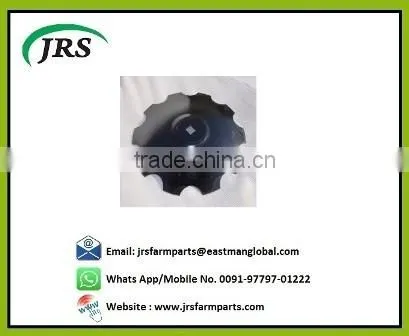 Notched harrow disc or disc plough