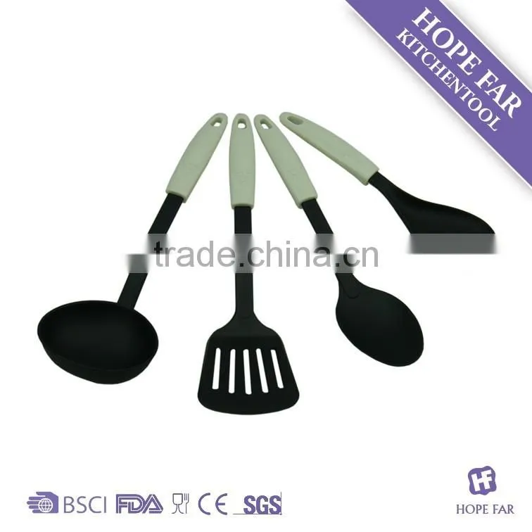 N14-17 4Pcs high quality black color nylon kitchen utensils set