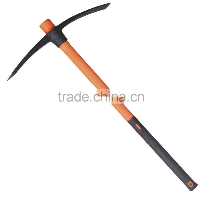 pp coated 65% pickaxe with fiberglass handle