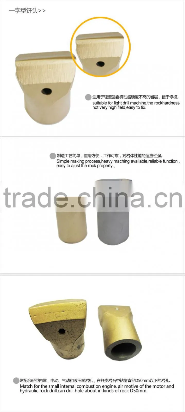 Carbide Horseshoe Chisel Drilling Bits With Dia 32MM
