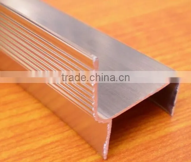 2014 hot sale high quality aluminum u channel profile with surface anodizing