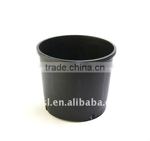 PP black plastic nursery flower pot garden plastic gallon flower pot