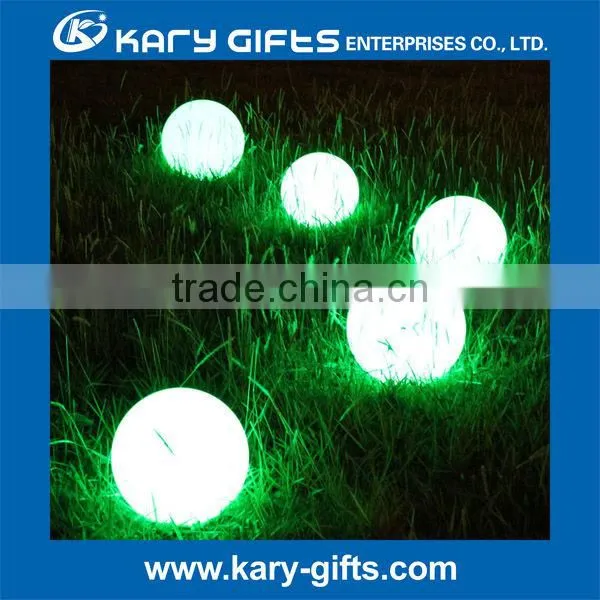 Polyethylene battery operated LED sphere light