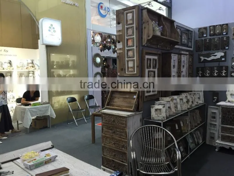 2016 new style antique wooden linen picture frame , linen printing frame