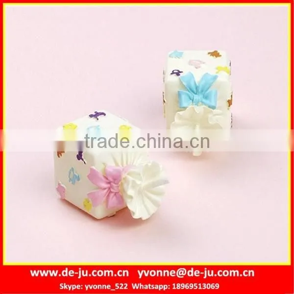 Christmas Decorative Pink Gift Box Shaped Candles For Sale