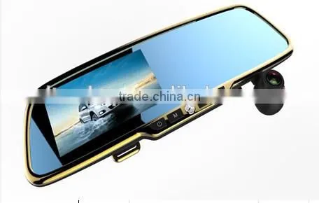 2015 hot sale private mould black/silver high quality double cameras car DVR super thin vehicle HD DVR