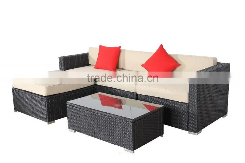 2015 new hot sell rattan furniture garden set with high quality