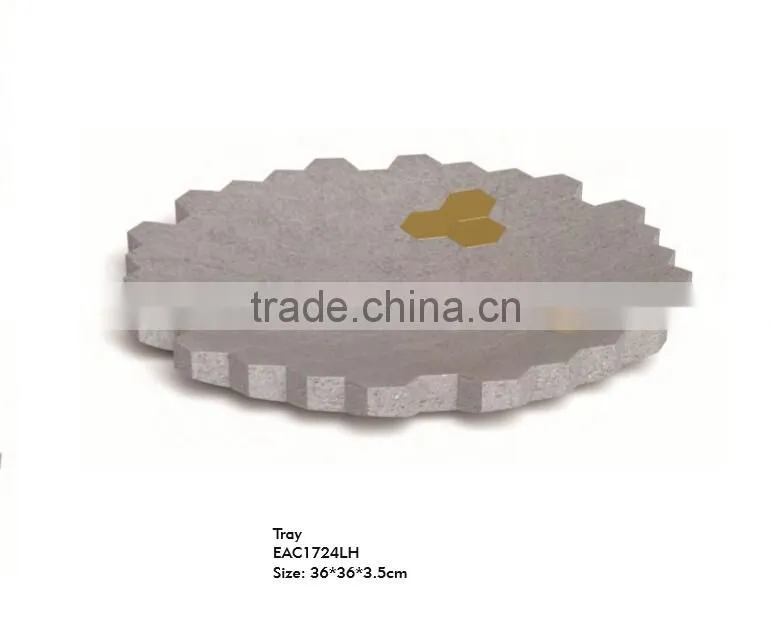 New design Concrete cup mat honeycomb shape hexagon Coasters Set