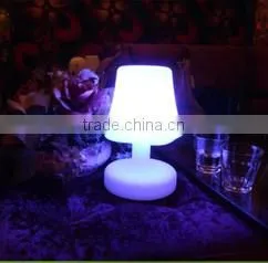 RGB rechargeable LLDPE color-changing led decorative table lamp