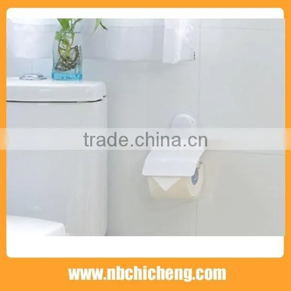 Bathroom Tissue Roll Suction/Holder Toilet Tissue Paper Roll Holder Hanger With Cover Waterproof Toilet Paper