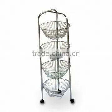 Metal Vegetable Fruit Holder 4 Tiers