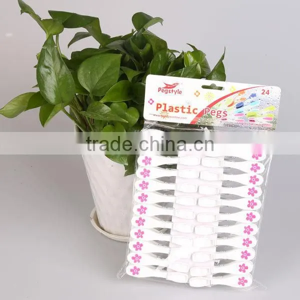 Strong plastic laundry clips