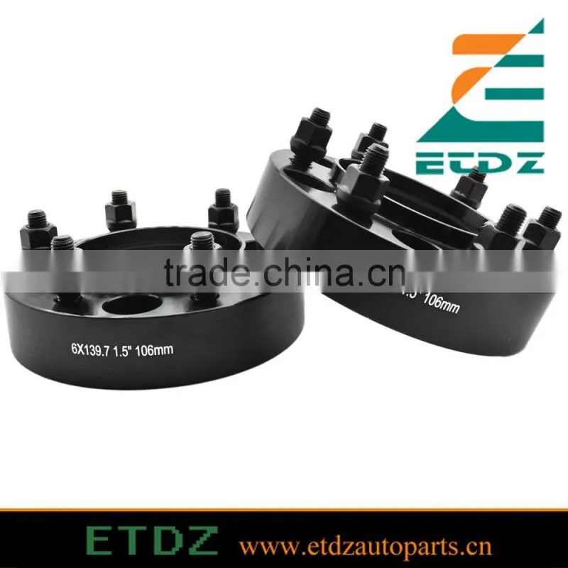 Black 1.25" Thick 6x139.7 Hub Centric Wheel Spacers for Toyota Tacoma Tundra 4 Runner