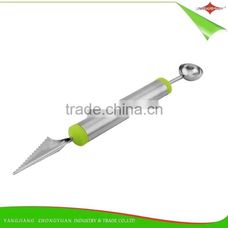 ZY-F1485 double head stainless steel fruit carving melon baller