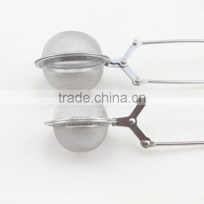 2-Size Stainless Steel Tea Tools Snap Mesh Tea Ball Infuser Strainer