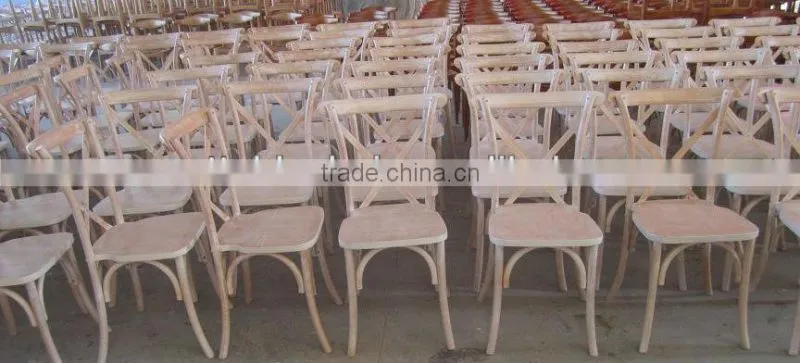 rental wedding natural cross back bar dining chair in living room