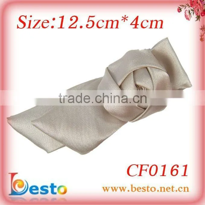 CF00161 Fashion lady long rose fabric clothing clip
