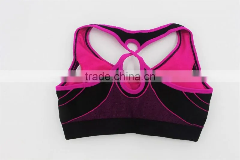 Fashion Genie bra for athletes/new style seamless sports bra