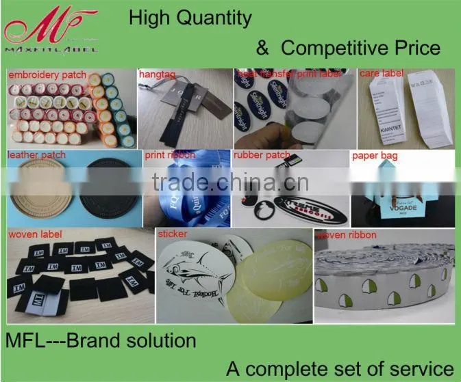 High Quanlity custom plastisol T-shirt Heat Transfer Care Labels