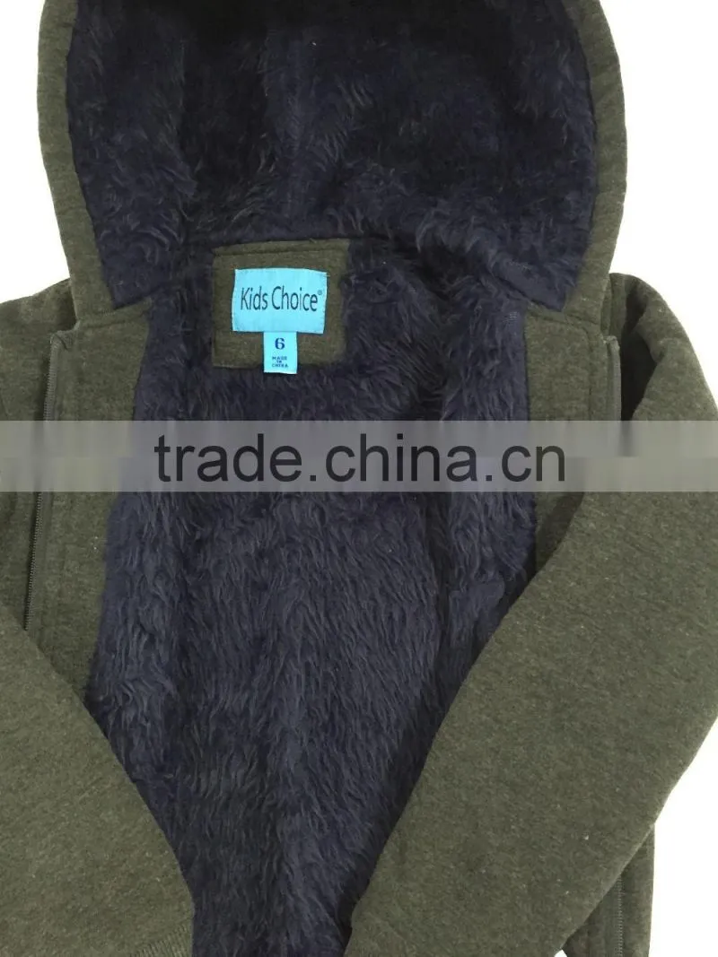 wholesale Children grey color warm coat kids winter clothing sale