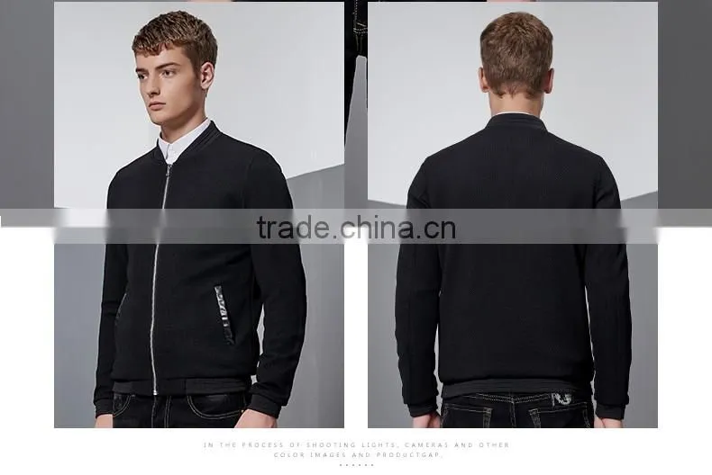New Design 2016 Hot Selling Popular High Quality Sport Men Jacket Solid Coat Custom Logo Outdoor Zipper Outerwear