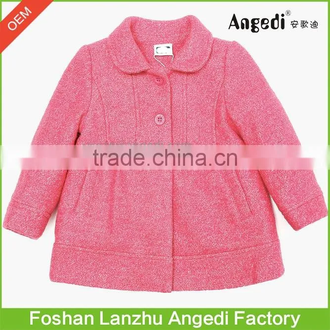 Children Girls Holiday Dress up winter xmas woolen Glitter overcoat