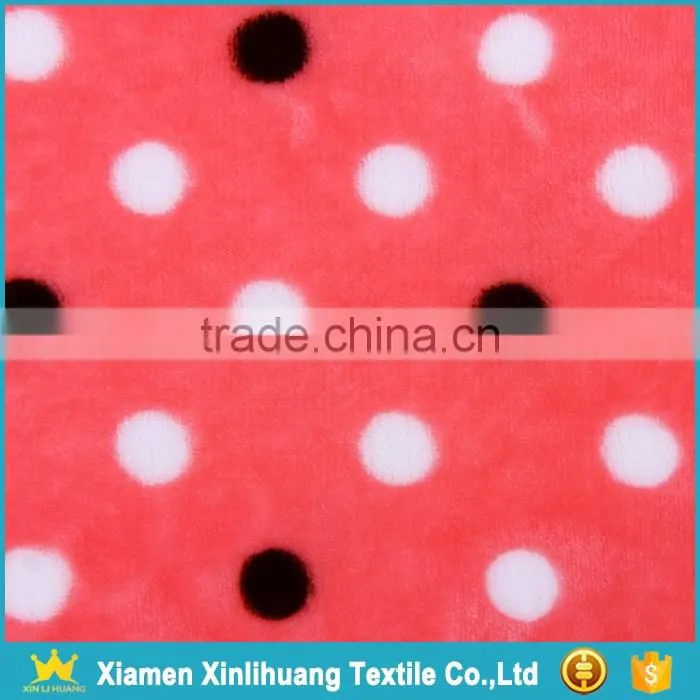 Wholesale Super Soft Knit Printed Flannel Fabric for Babies Clothing