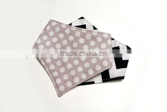 High quality Organic cotton baby bandana bibs