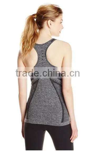 Summer Europe America New Fashion Dri Fit Seamless Spaghetti Strap Tank Top