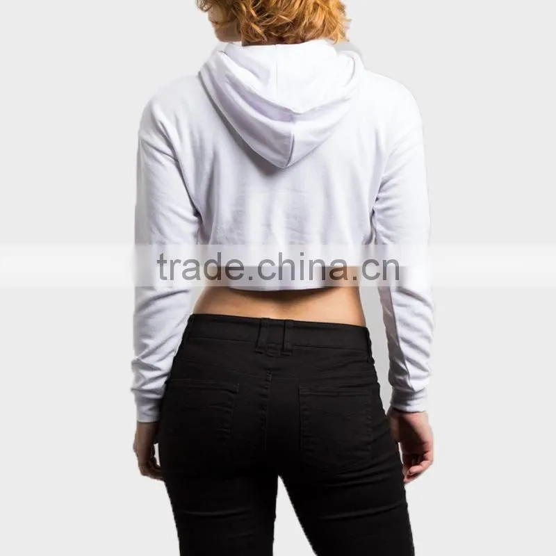 Ladies Sexy Hoodies Solid Color Long Sleeve Hoodies