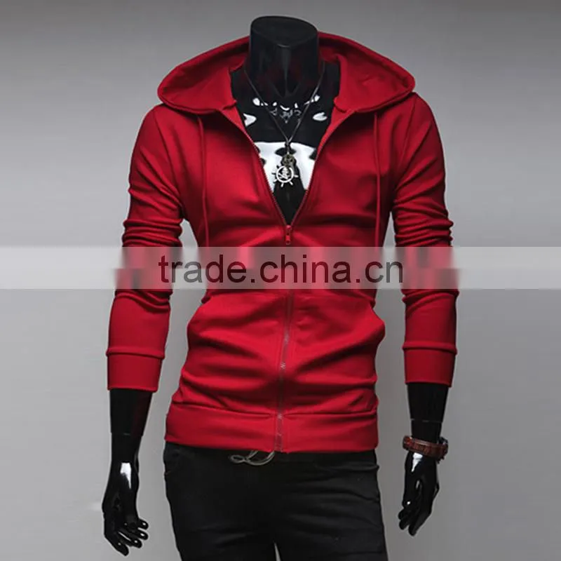 design cheap man hoody ,custom zipper hoodie