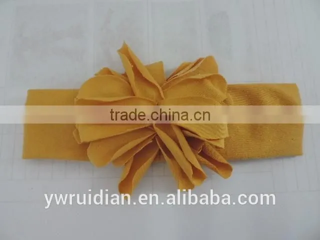 USA flower hairband cotton elastic headband kids cotton hairwear wholesale