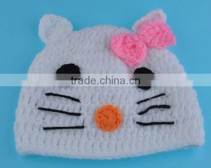 2016 large fashion high quality stars pattern baby knit hat