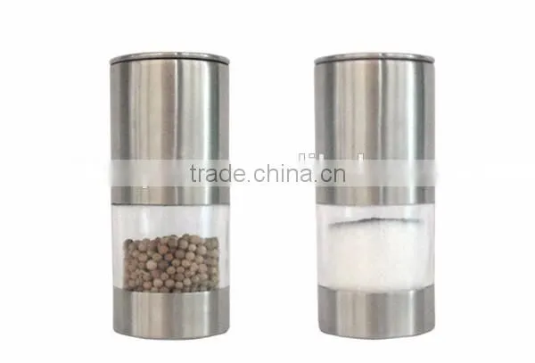 High Quality Stainless Steel Manual Salt Pepper Mill Grinder Portable Kitchen Mill Muller Tool