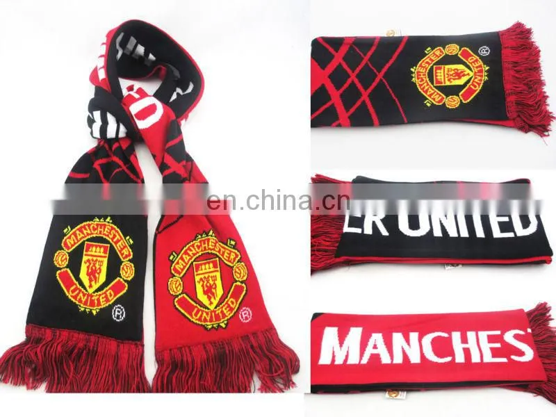 Wholesale football fan scarf and hat
