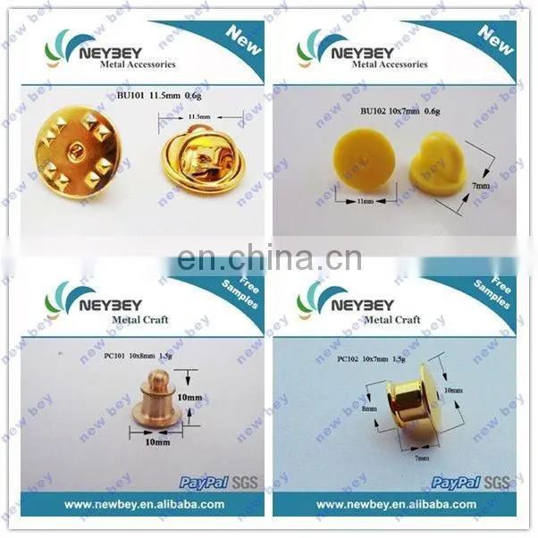 Wholesale brass lapel pin back for badge as accessories PC101