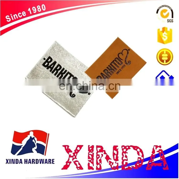2017 new design fashion hot sales attractive leather label