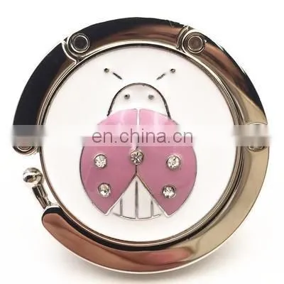 Wholesale beetle shape foldable table bag purse hange