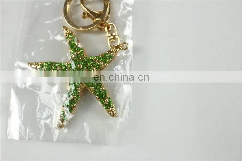 High Good Quality Gifts Metal Key Chain Star Creative Diamond Bag Accessories