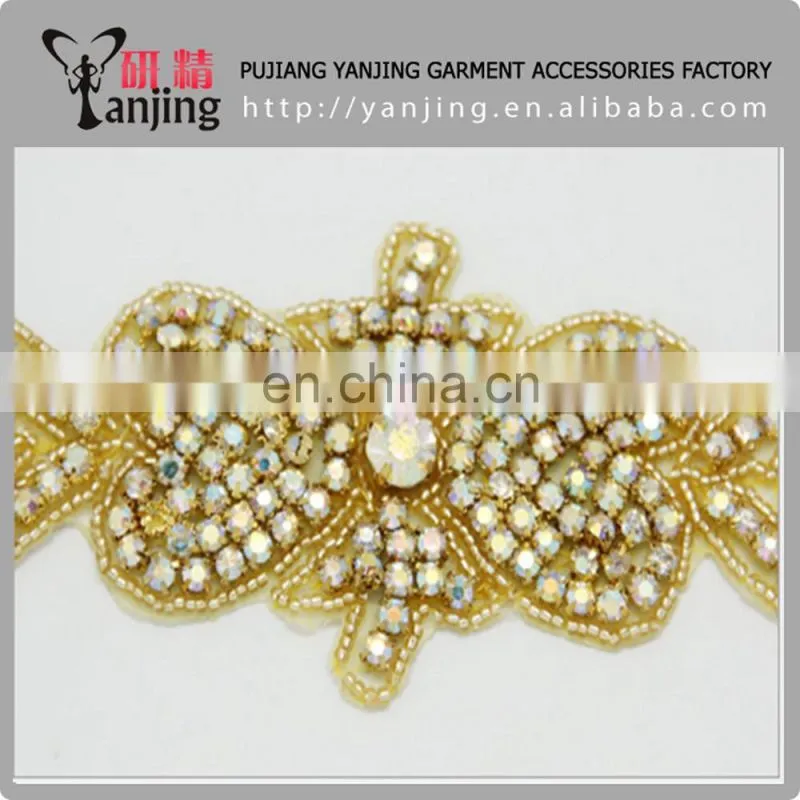 Professional Factory China new design rhinestone wedding Garment Accessories beads