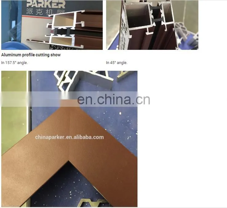 Aluminum and UPVC window machinery double head aluminum cutting machine