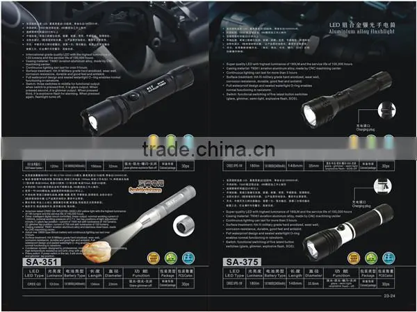 high quality diving flashlight led torch flashlight