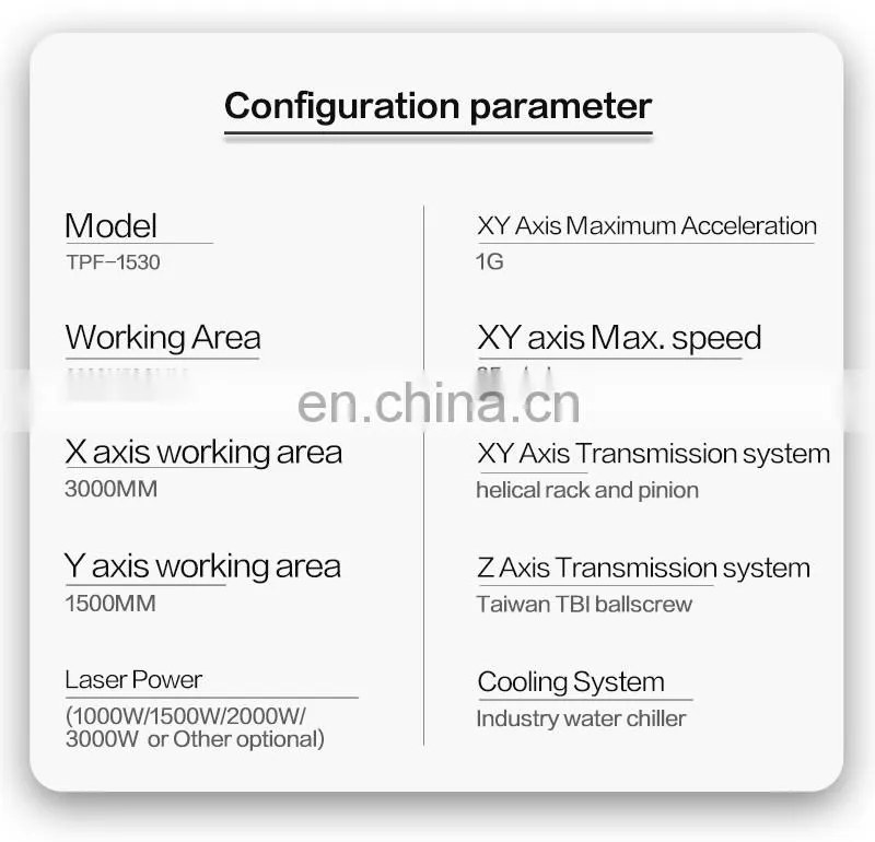 Cost effective China popular high power laser cutting machine cnc