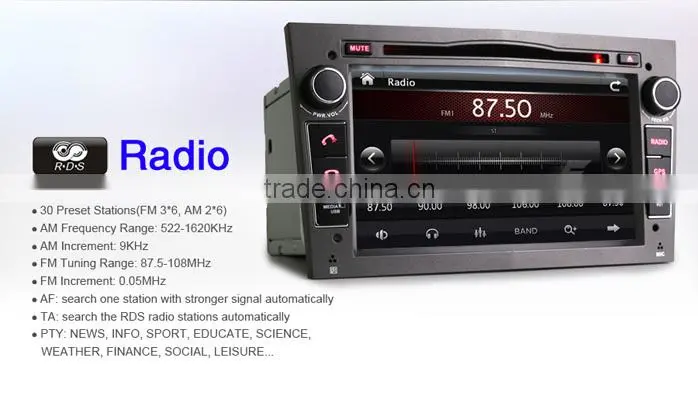 Erisin ES7060P 7" Touch Screen Car Stereo DVD GPS for Zafira 2005