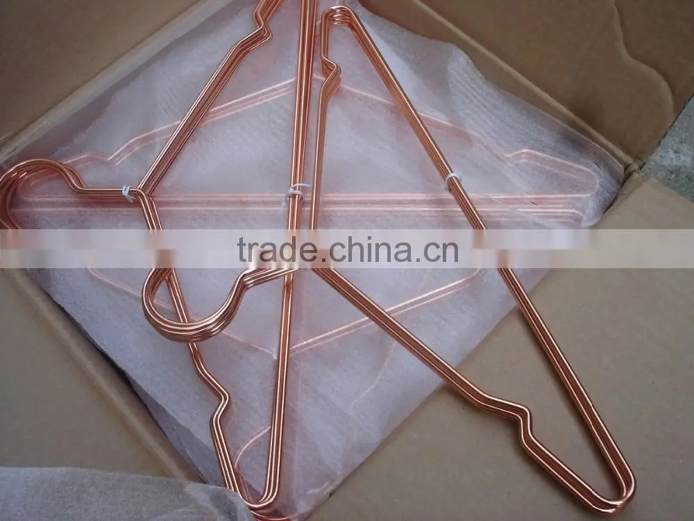 rose gold copper metal hanger