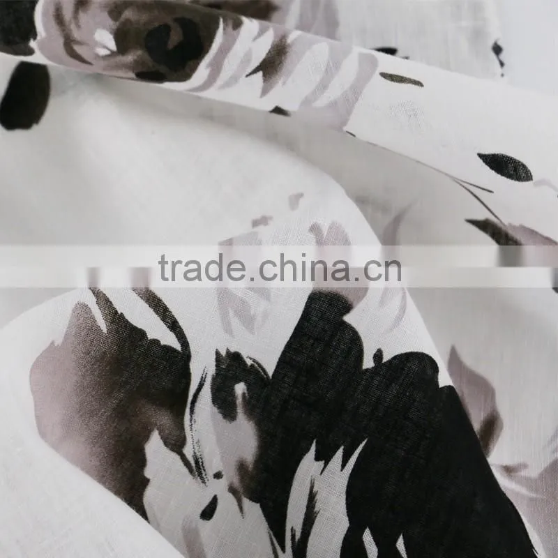 17*21 printed linen fabric,women's fashion dress fabric,100% linen fabric
