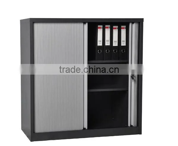 Factory 0.7mm Knock Down High quality small double door tambour cabinet/tambour door cupboard