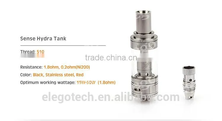 2015 Hot New sub Ohm tank Sense Tank Herakles Hydra 0.2ohm Herakles Atomizer 2.0ml Herakles Hydra vs kangertech tank