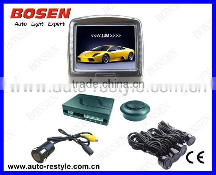 wireless reverse camera and parking sensor TFT vedio display kits