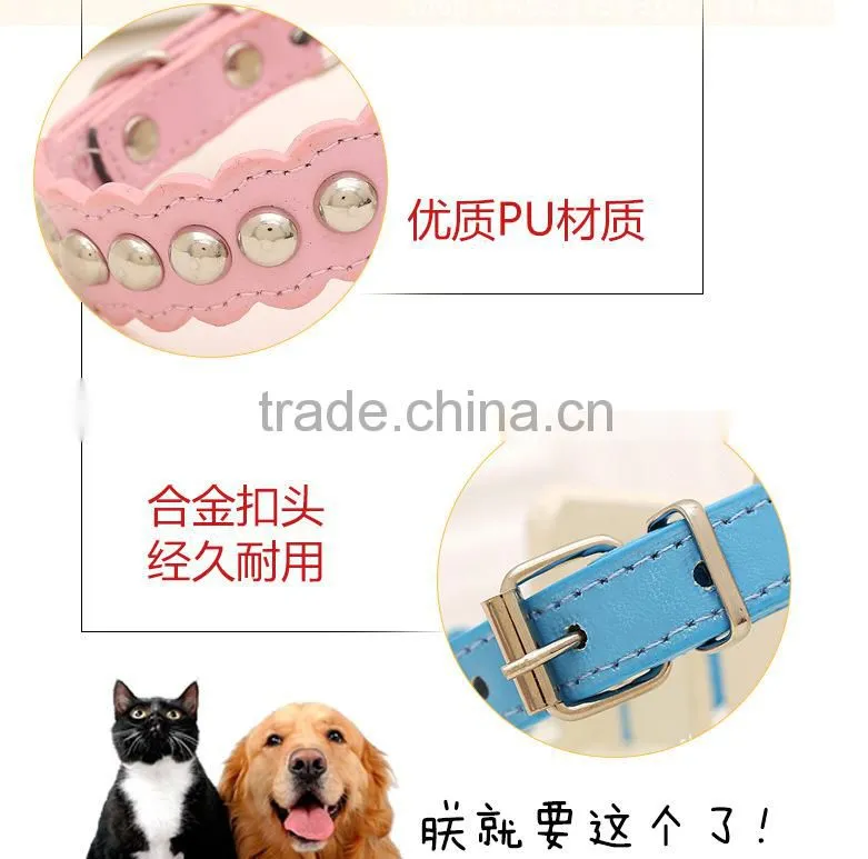 promotional pet products fashion dog collars with diamond
